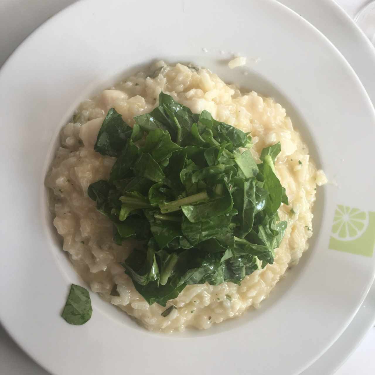 Risotto de curvina con rugula 
