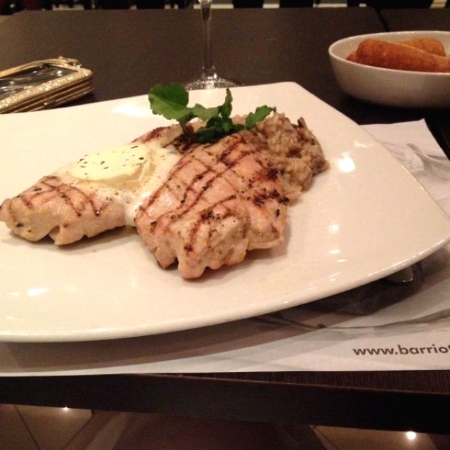 Churrasco de pollo con risotto de trío de hongos. @rdgonzu @erivimura