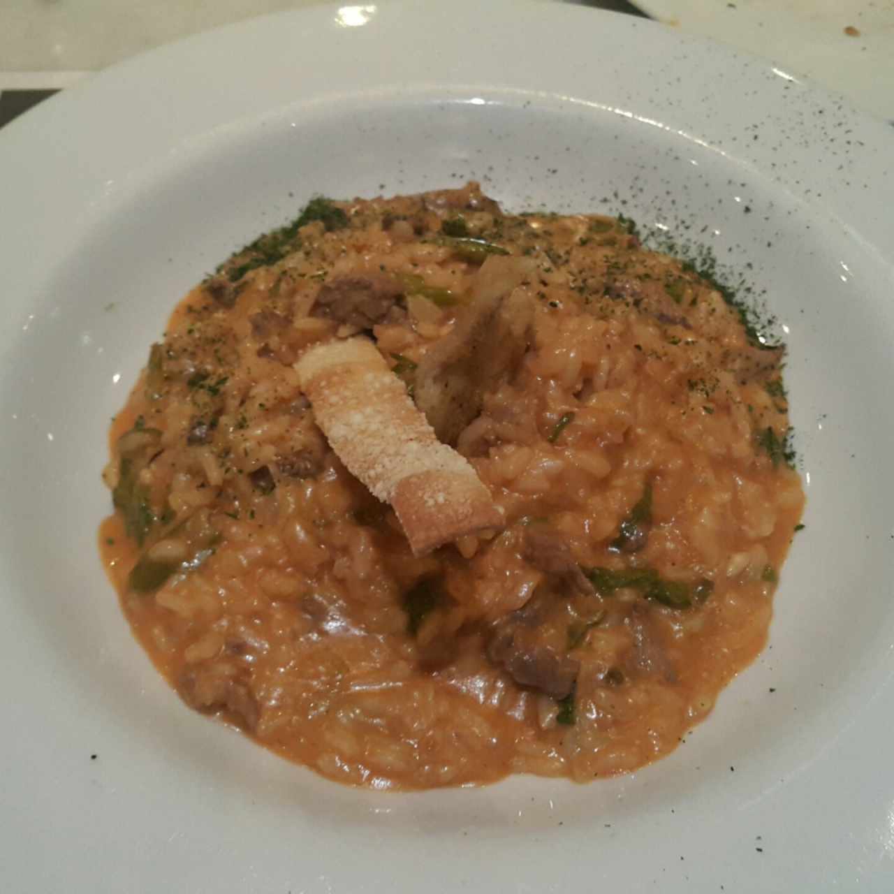 rissotto de lomito con esparragos