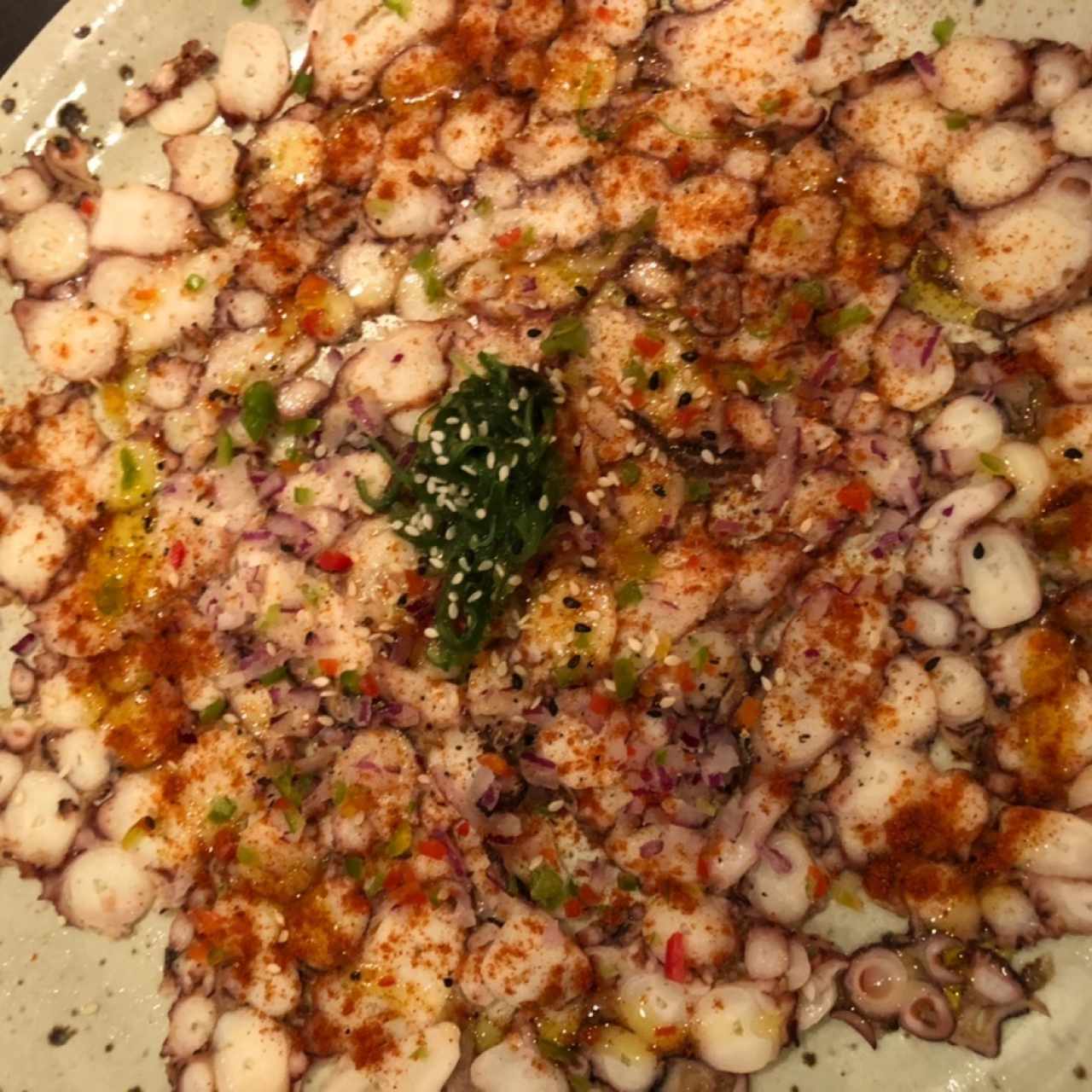 carpaccio de pulpo