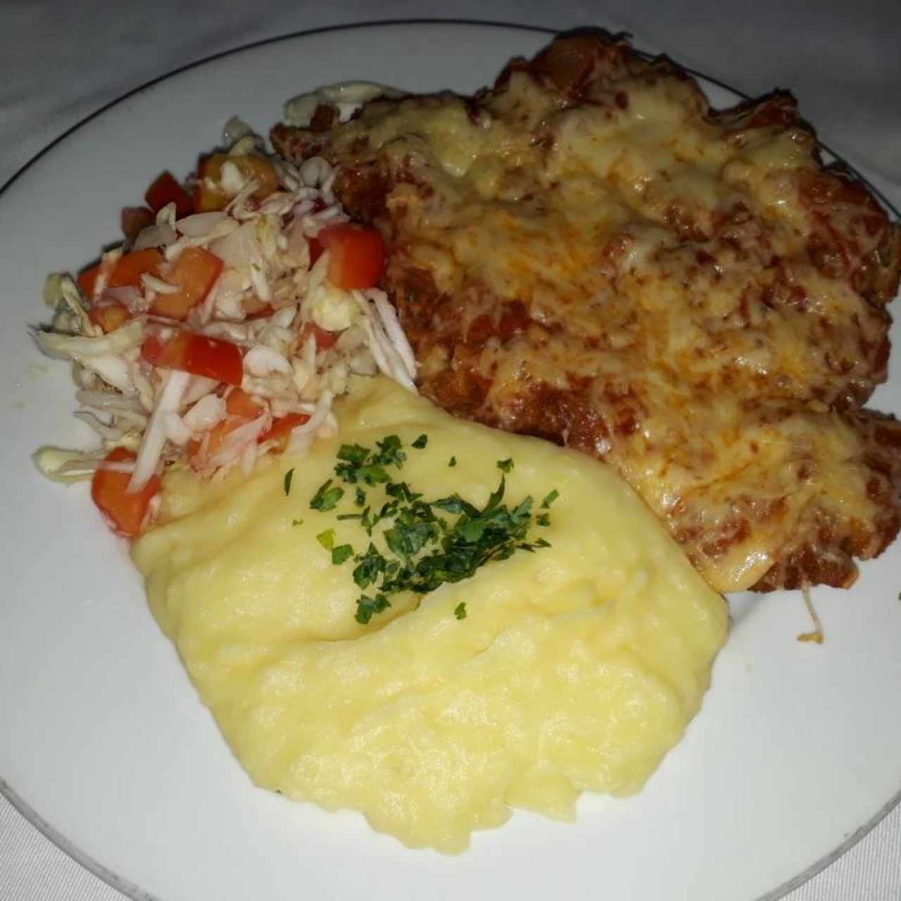 Milanesa de Res a la Parmesana