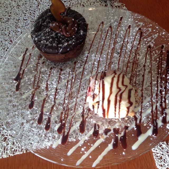 Brownie con Helado