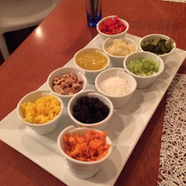 Aderezos para el arroz con mango