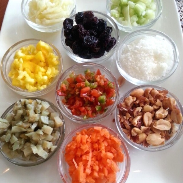 Acompañantes del Arroz con Mango