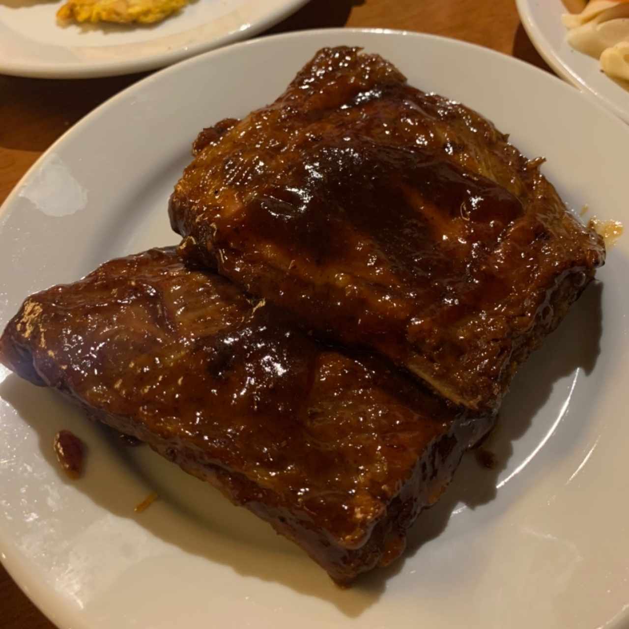 Rack de costillas BBQ