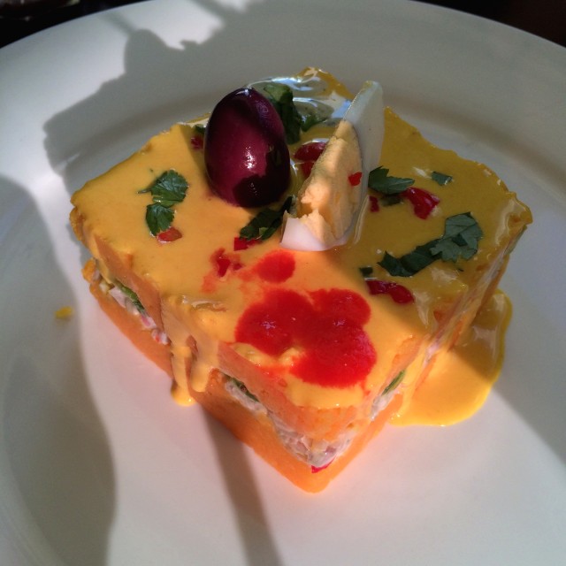 Causa de camarones 