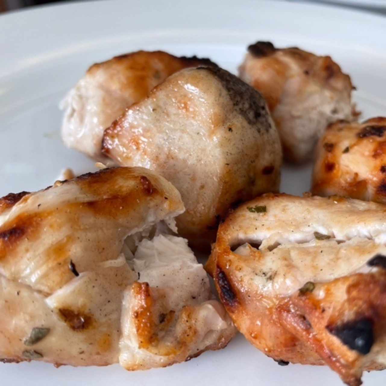 Espetada de pollo