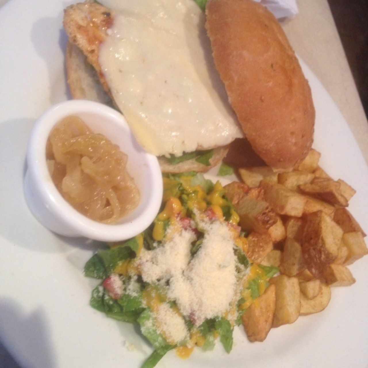Hamburguesa de pollo! 