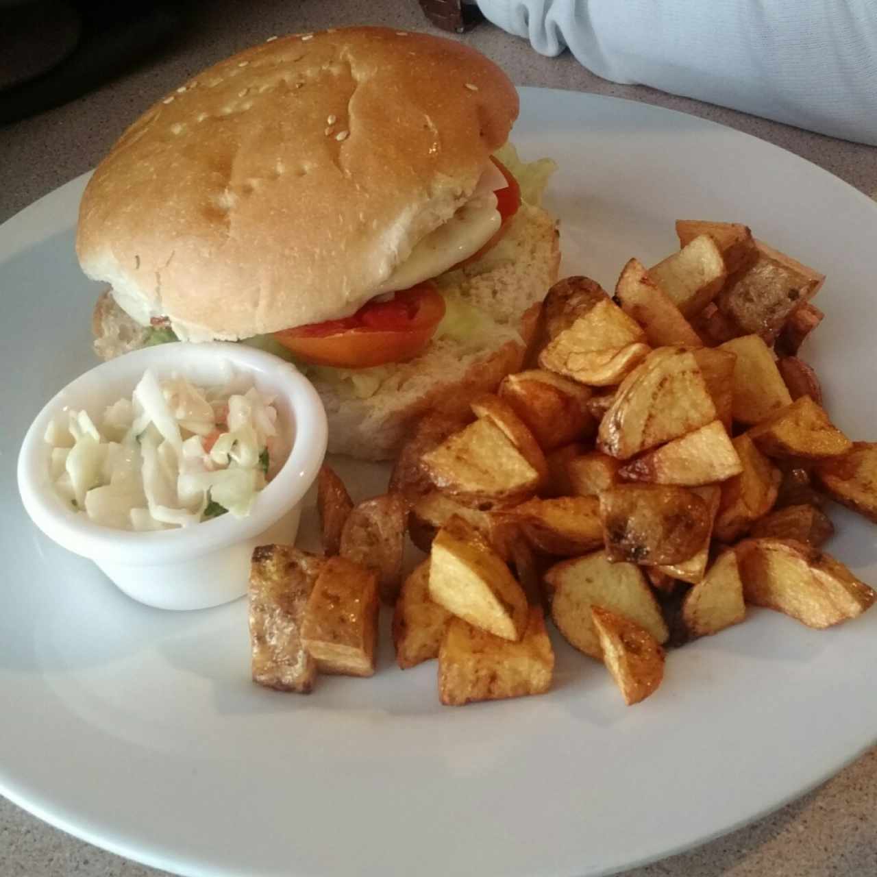 hamburguesa de pollo