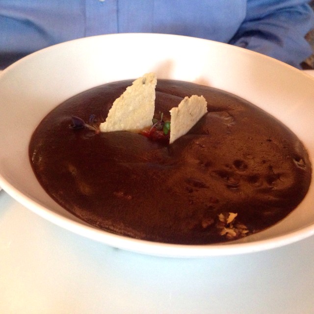 Crema de caraotas