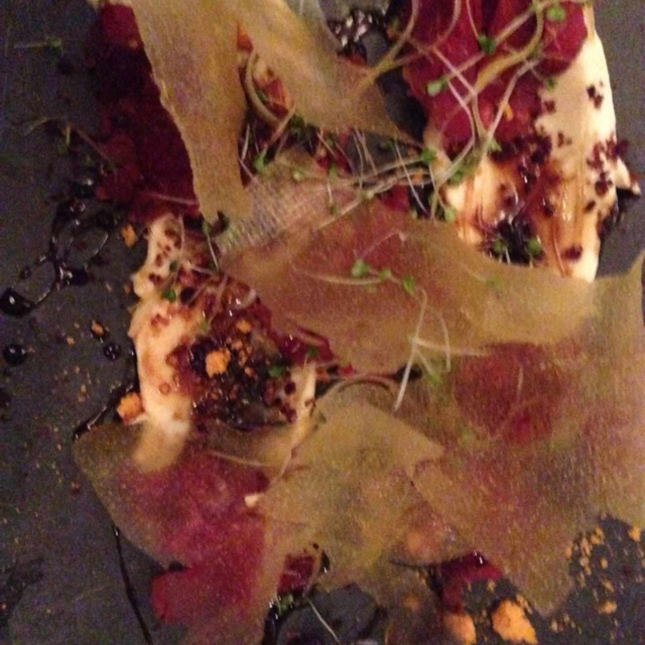carpaccio de res 