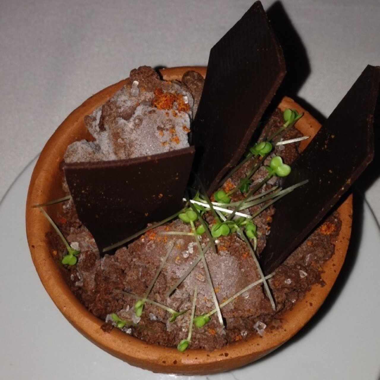 postre: tierra de cacao