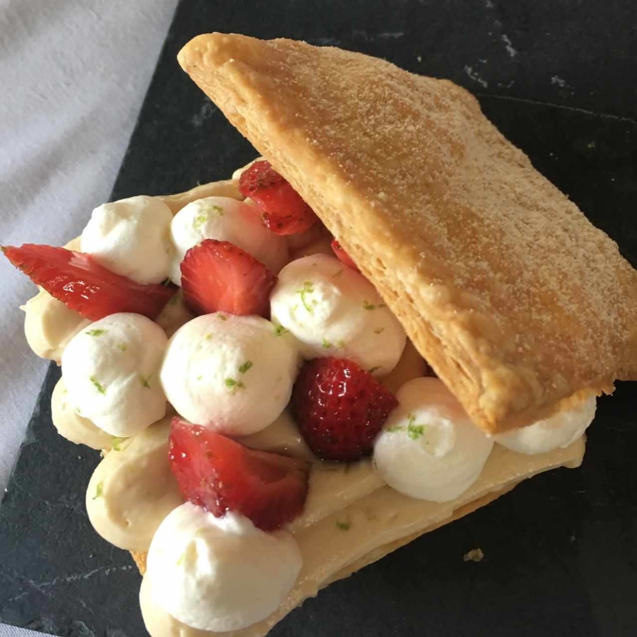 Fresas con crema
