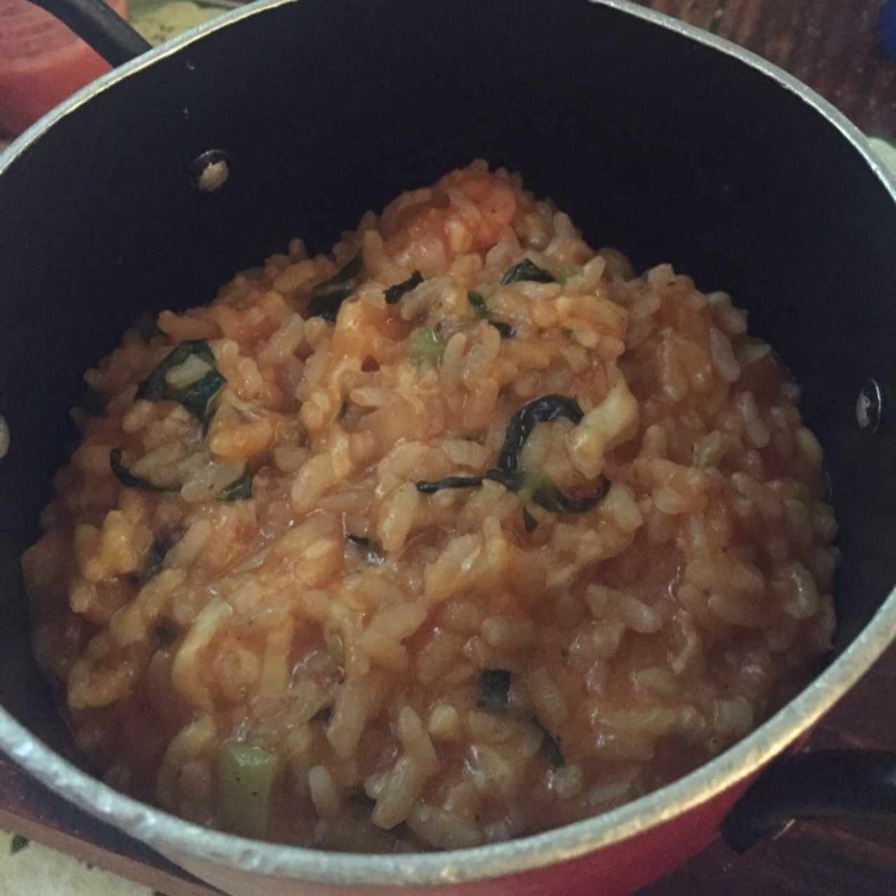 rissoto a la gamberi 