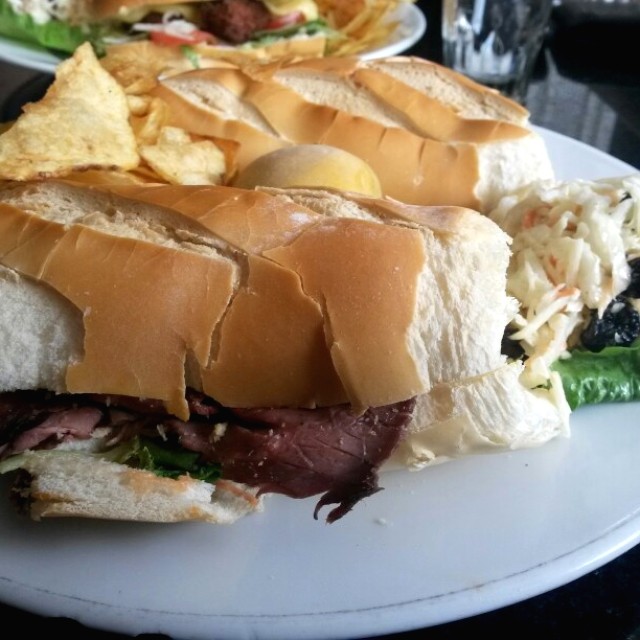 Roast beef panini