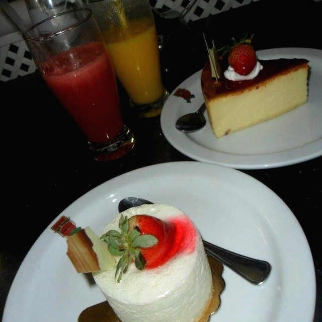 Mousse de Coco y Cheese Cake de Fresa