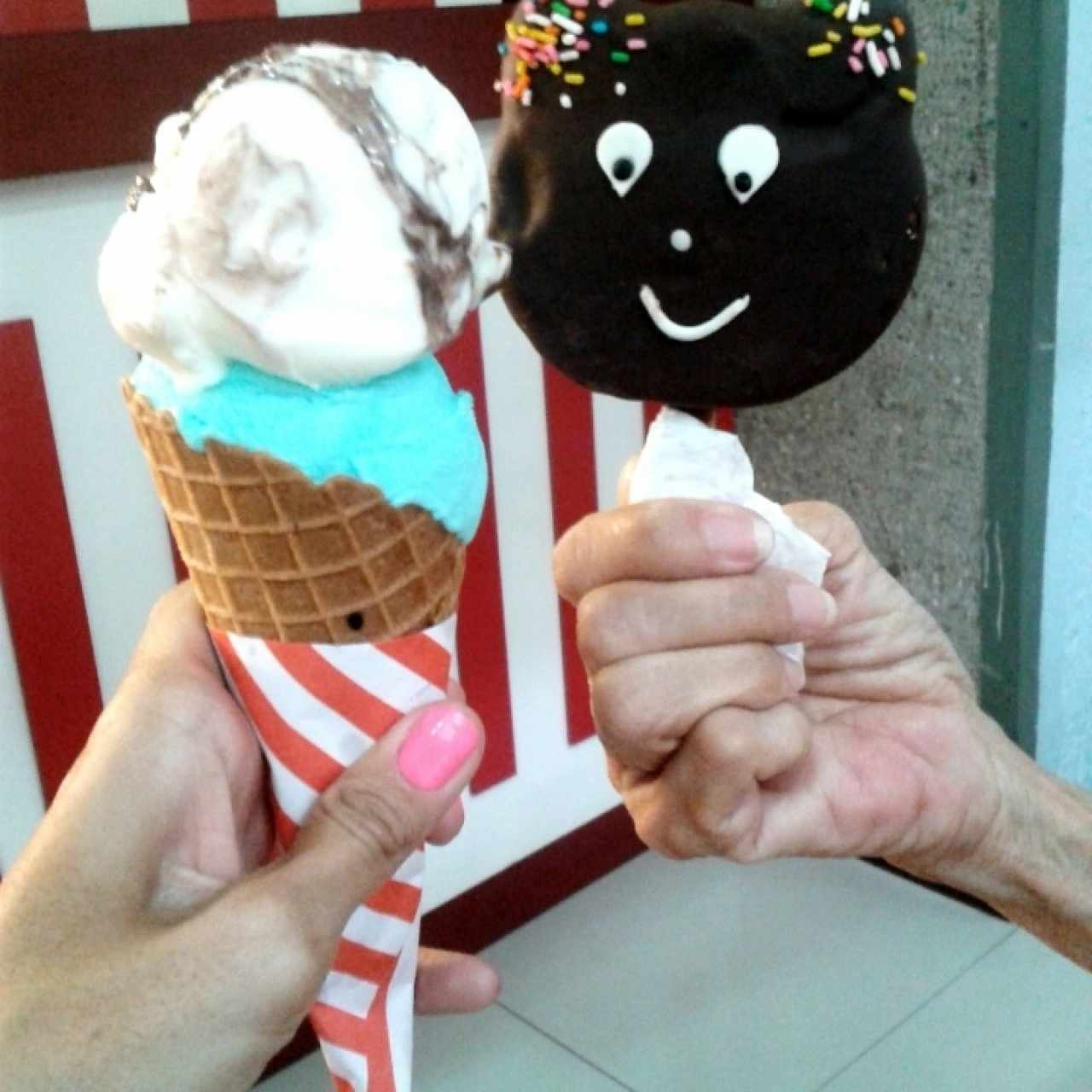 Flaquito&Blue ice/Paleta de Ron pasas