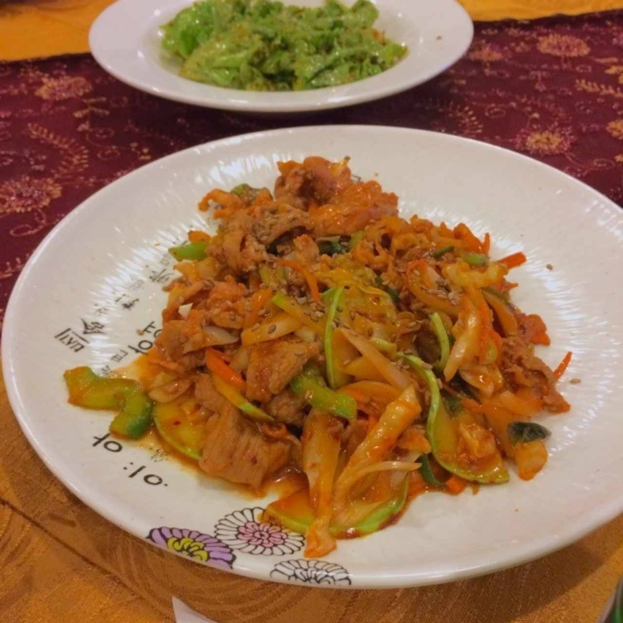 Tae-su-yuk. Muy rico.