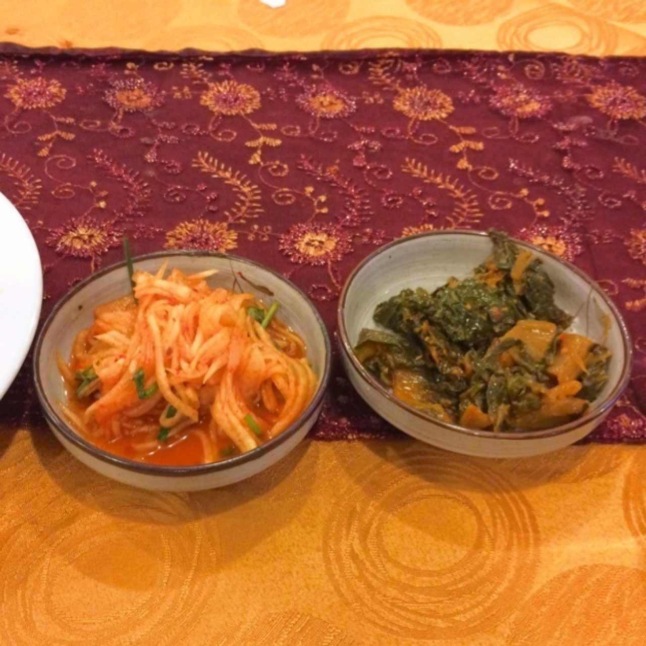 Platos de acompañamiento. Nabo y acelga picante.