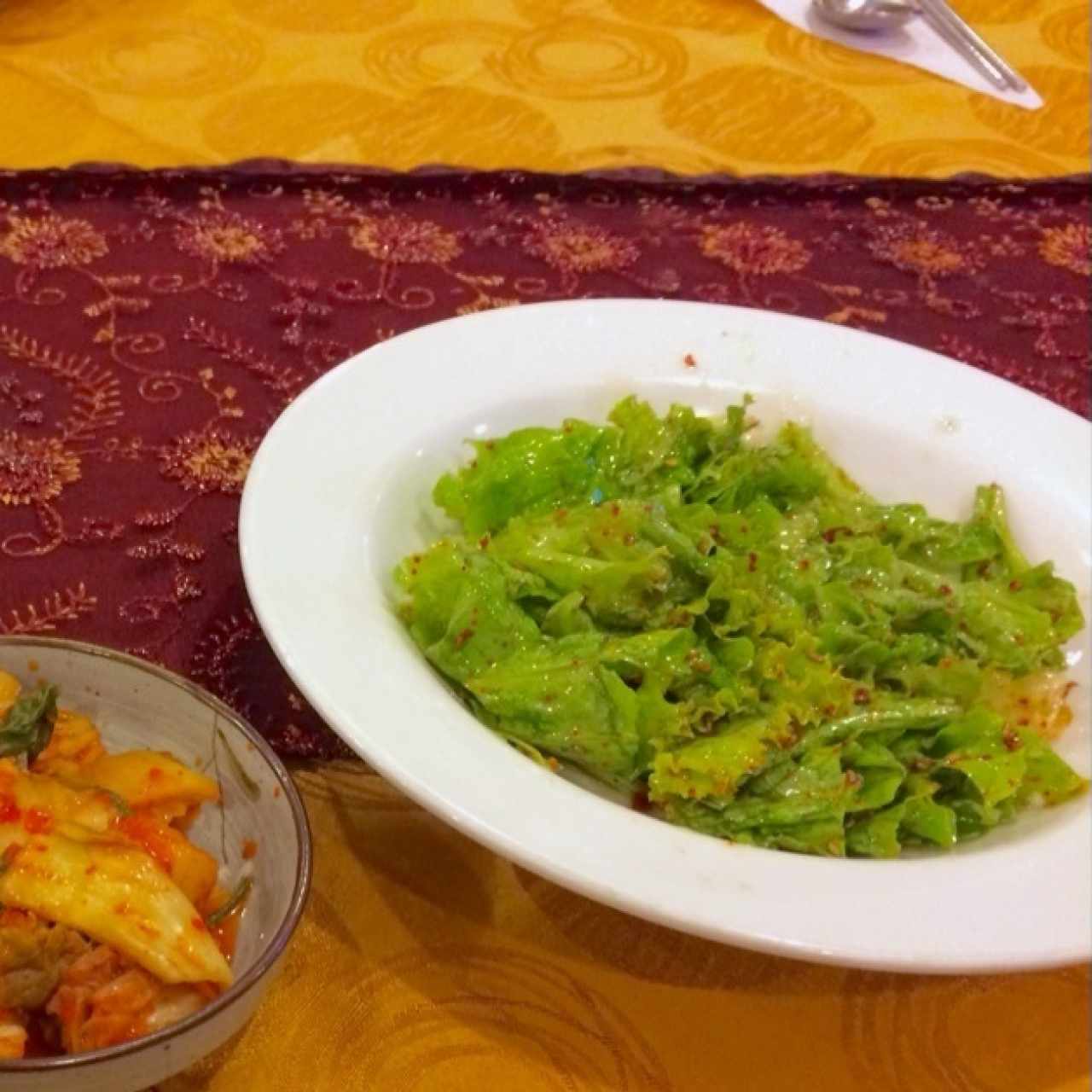 Ensalada de lechuga coreana. Exquisito sabor!