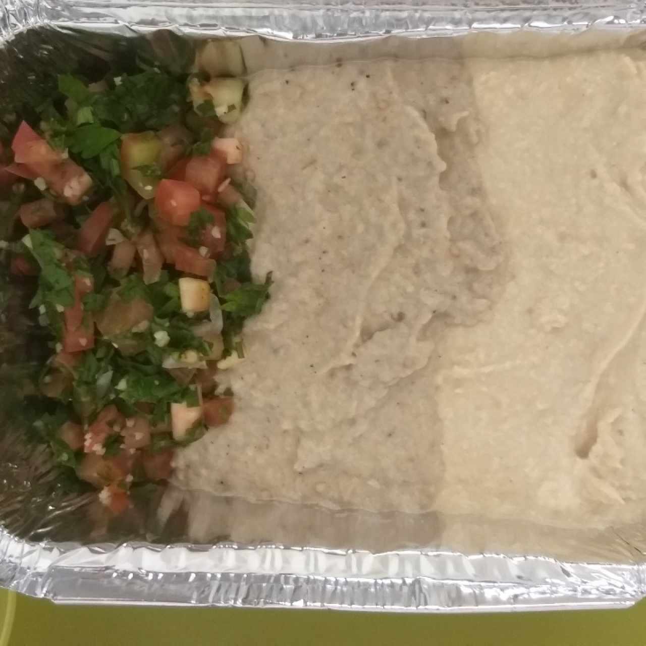 Crema de garbanzo y berenjenas 