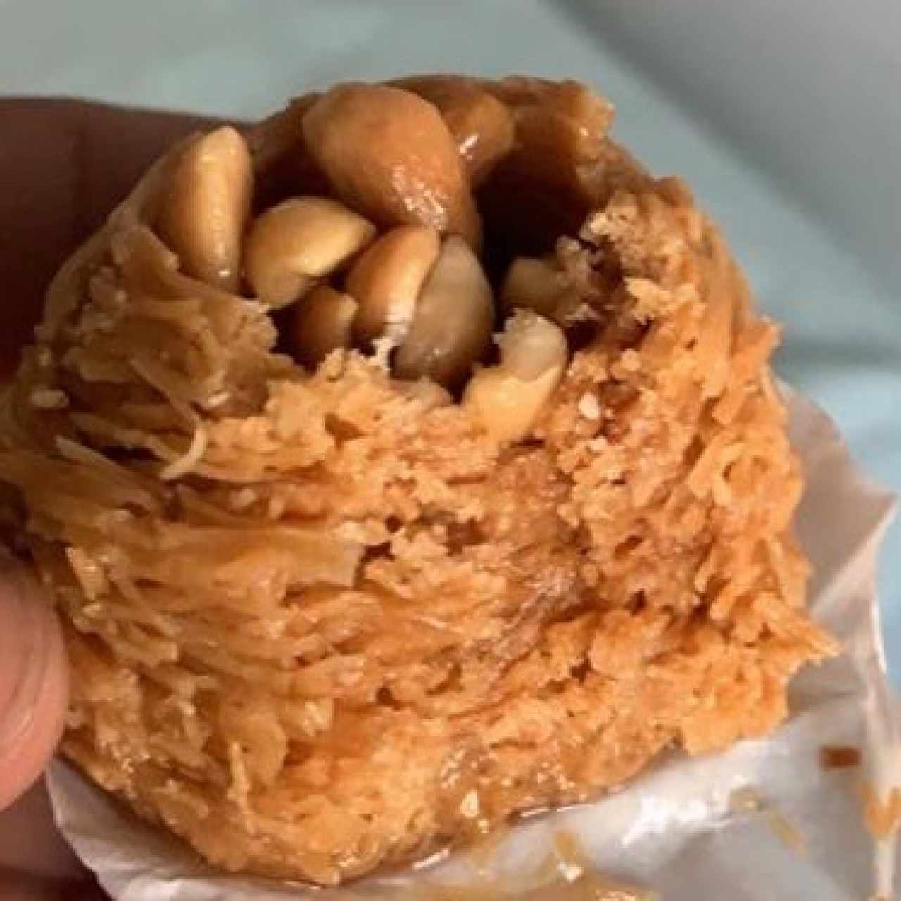 corona de miel y maní