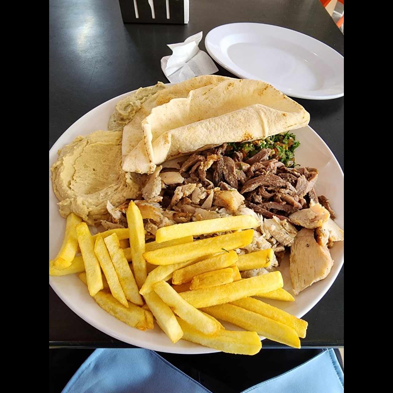 Plato de shawarma especial 