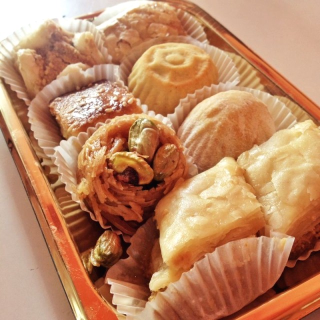 Bandeja de dulces árabes
