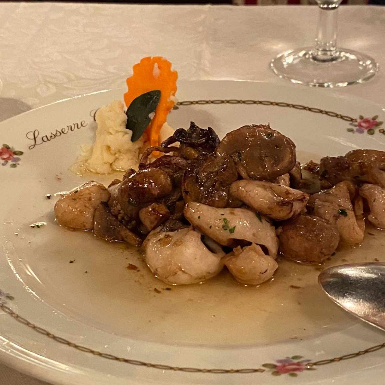 hongos con calamar