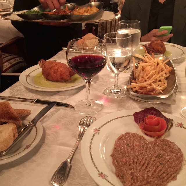 Pollo Kiev y Steak tartar