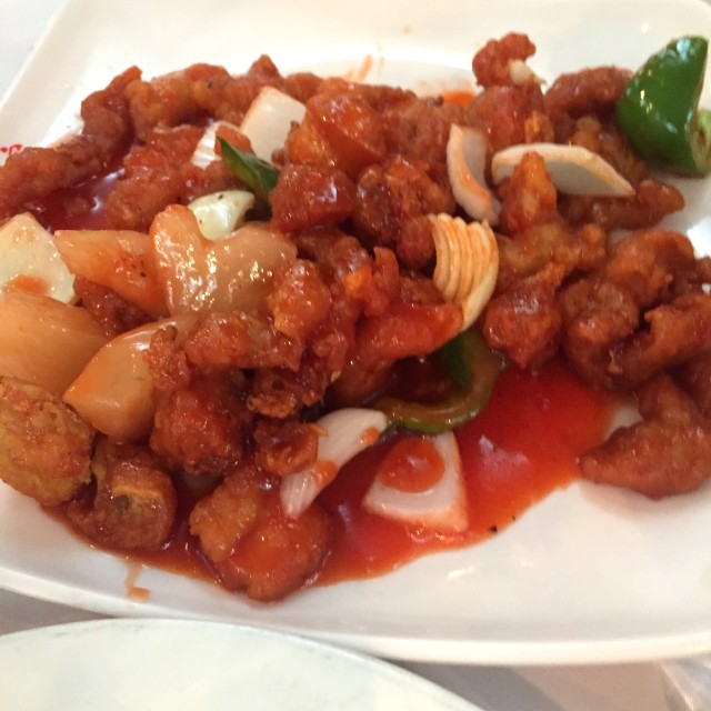 Pollo agridulce