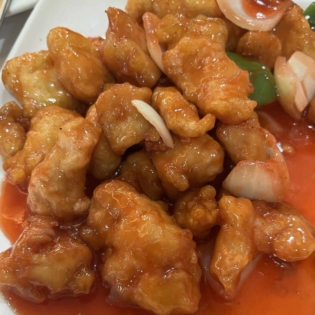 Pollo agridulce 