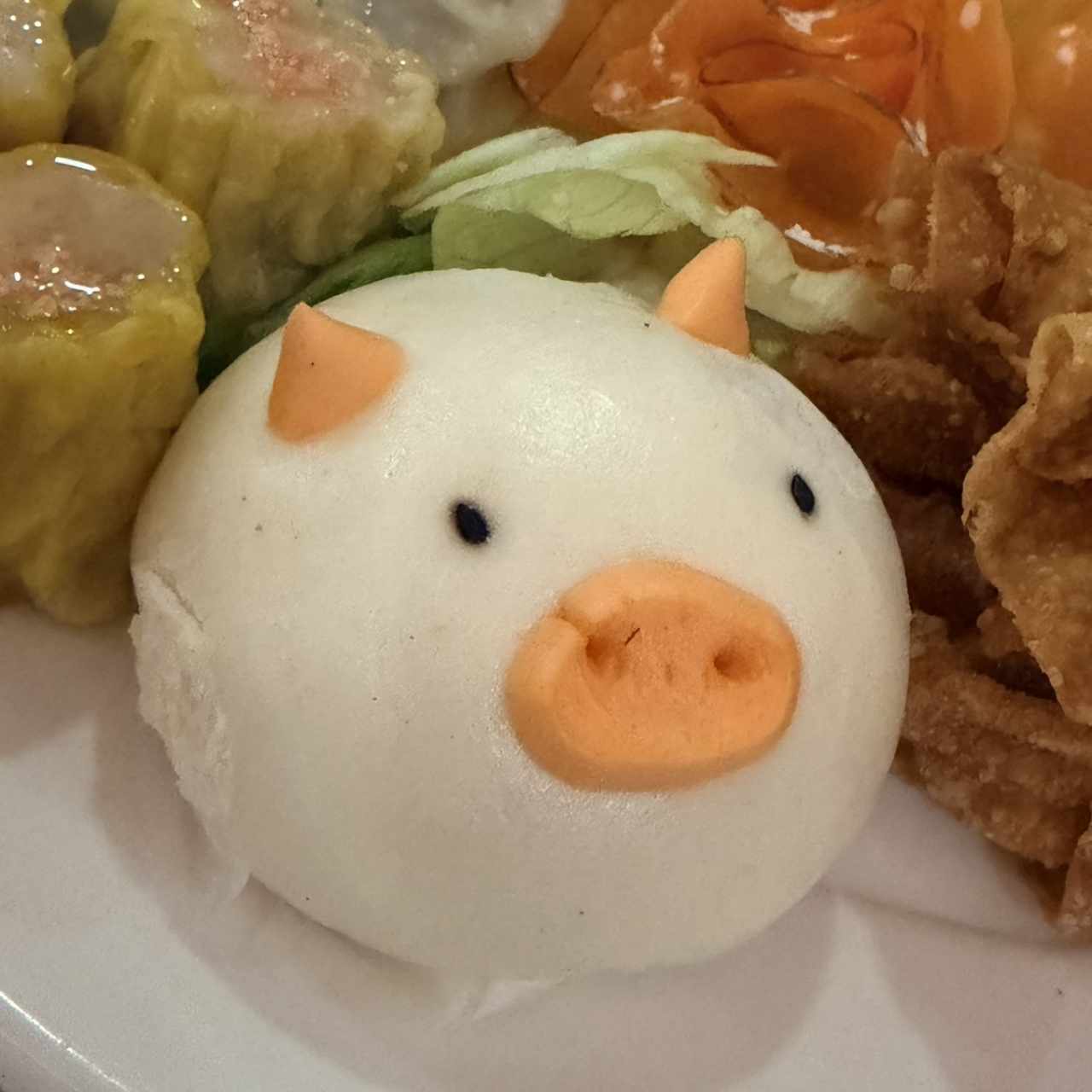 Pan al vapor rellenonde cochino