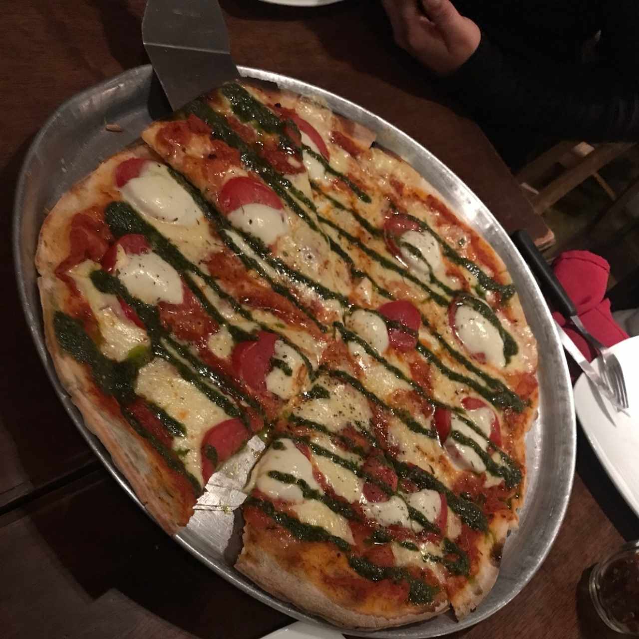 Pizza capresa