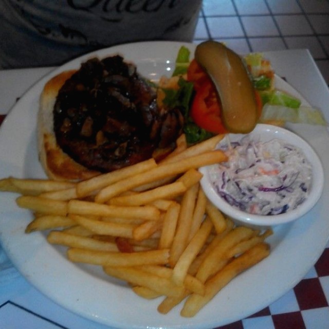Hamburguesa con hongos