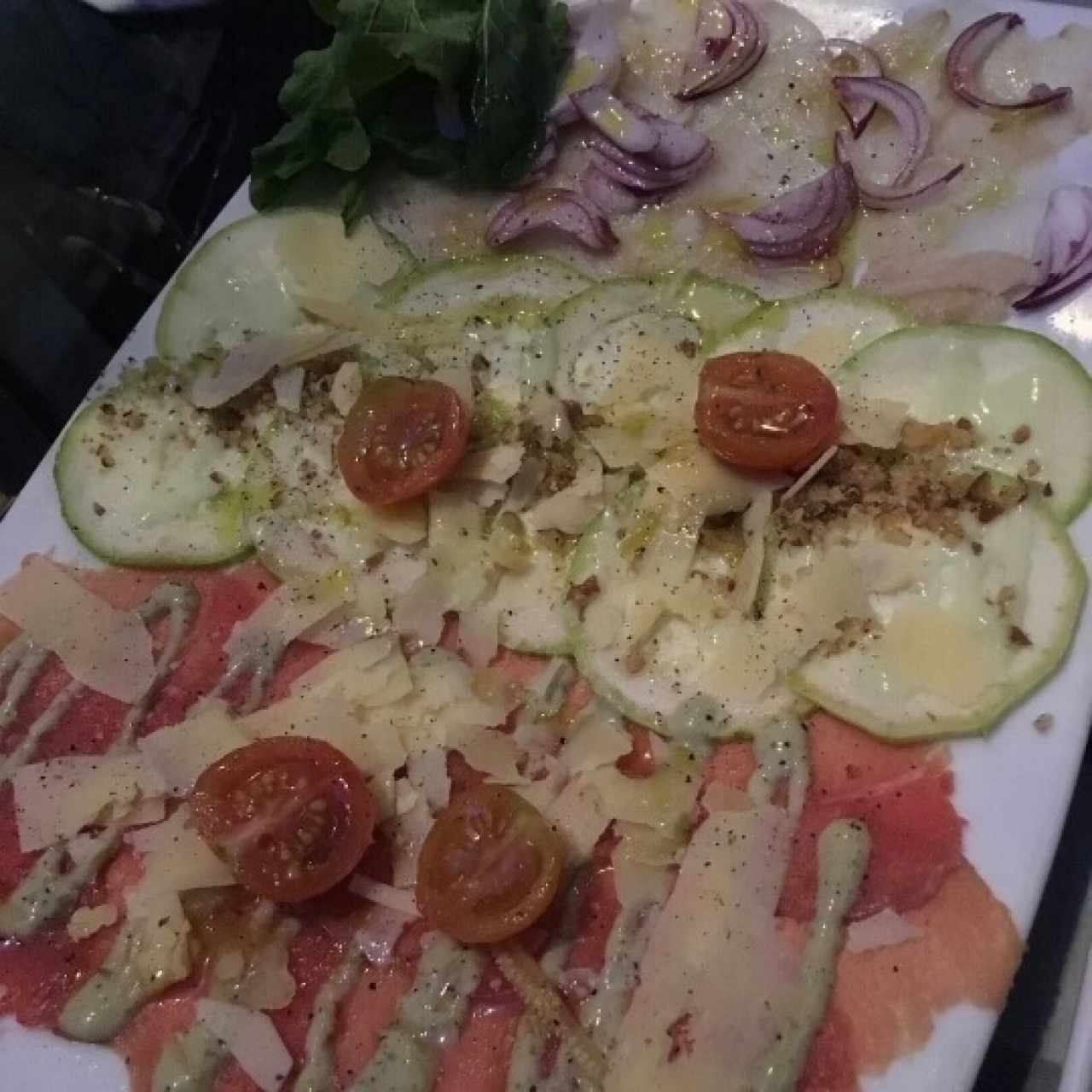 Triptico de carpaccio