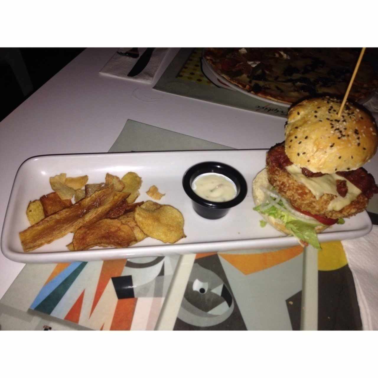 Hamburguesa Pollo crispy 