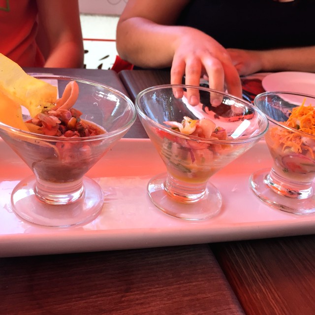 Trio de ceviches