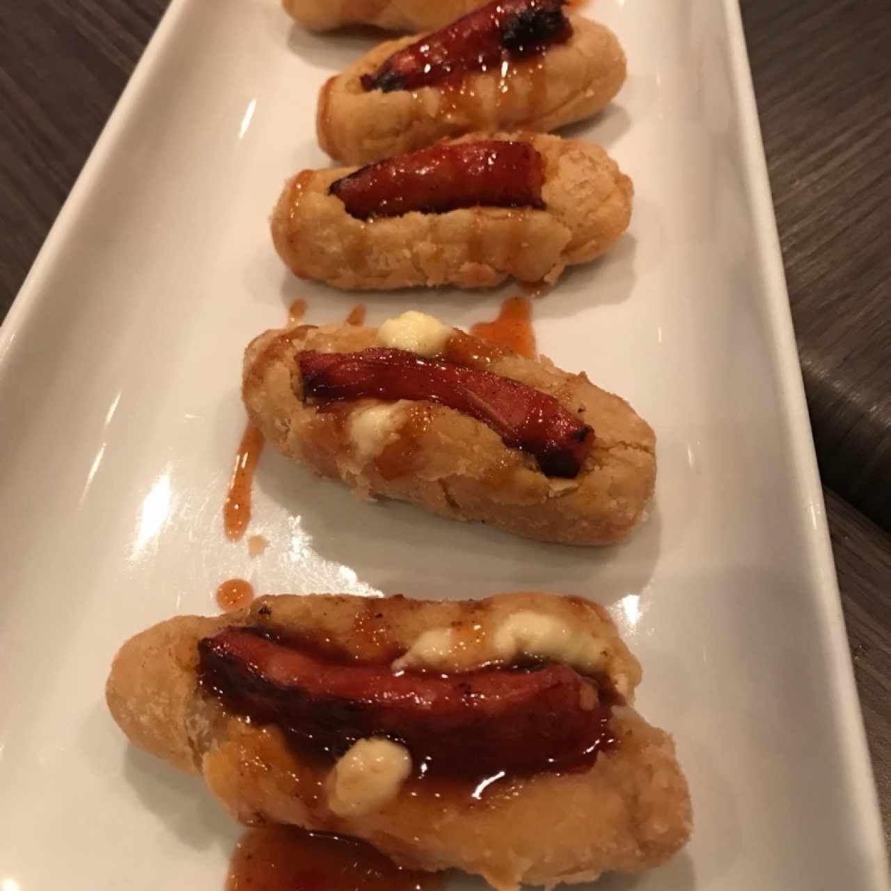 Tequeños con chistorras 