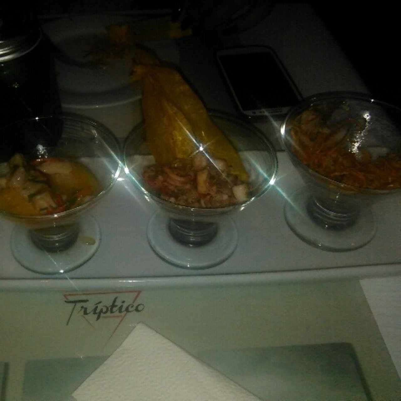 Tríptico de Ceviche 