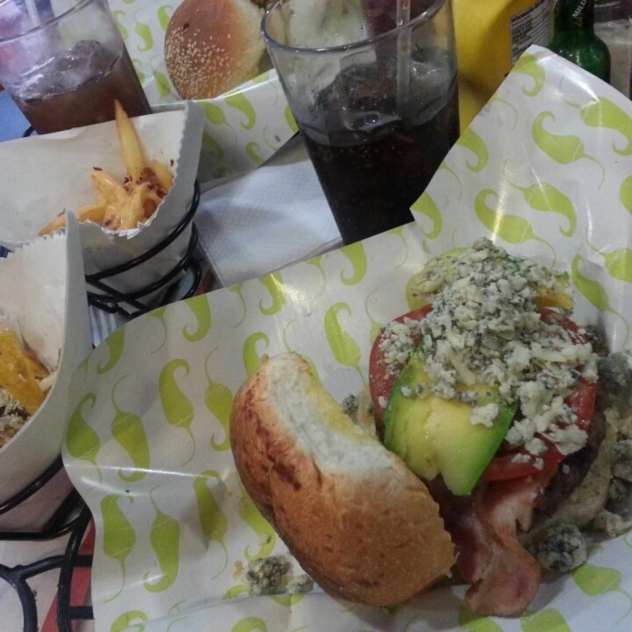 con queso azul
