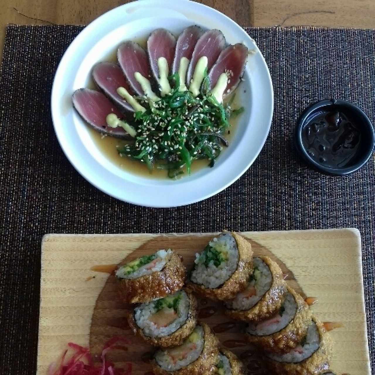 atún abrazado y ninja roll