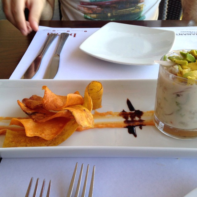 Ceviche de robalo 