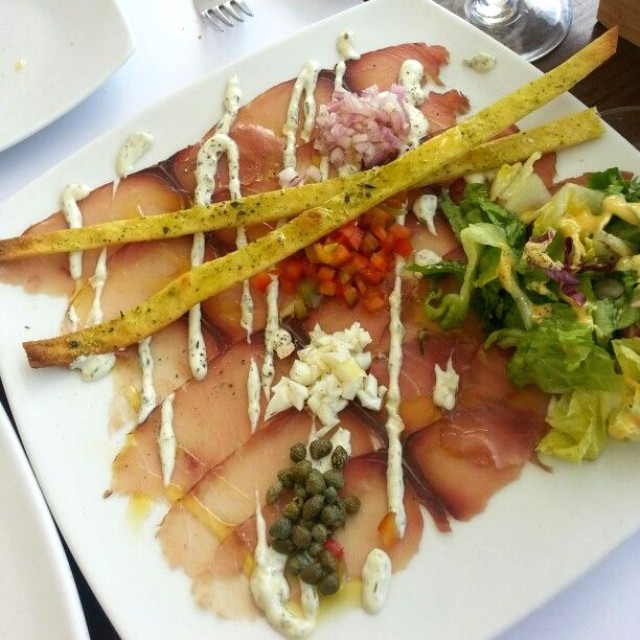 Carpaccio pez espada