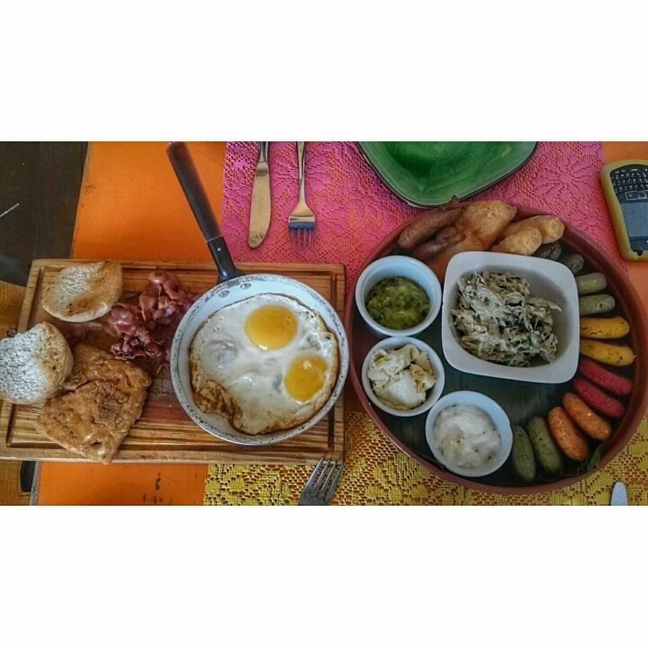 Plato Balanza y huevos 