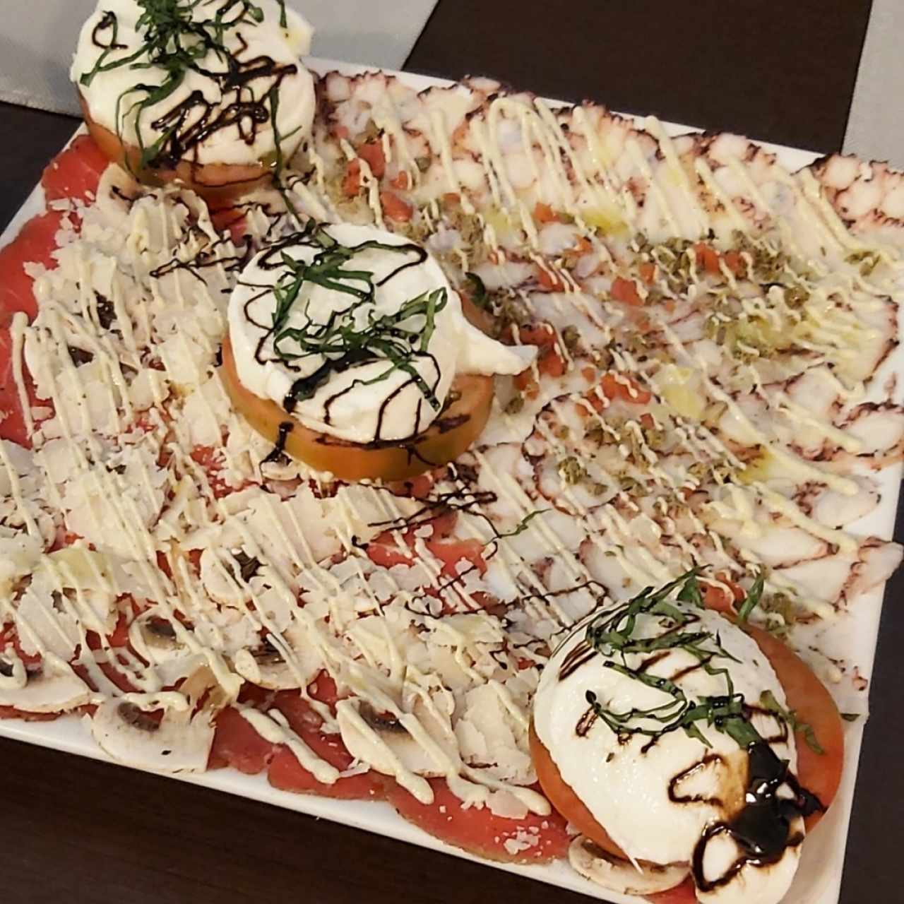 Entradas - Carpaccio de Pulpo