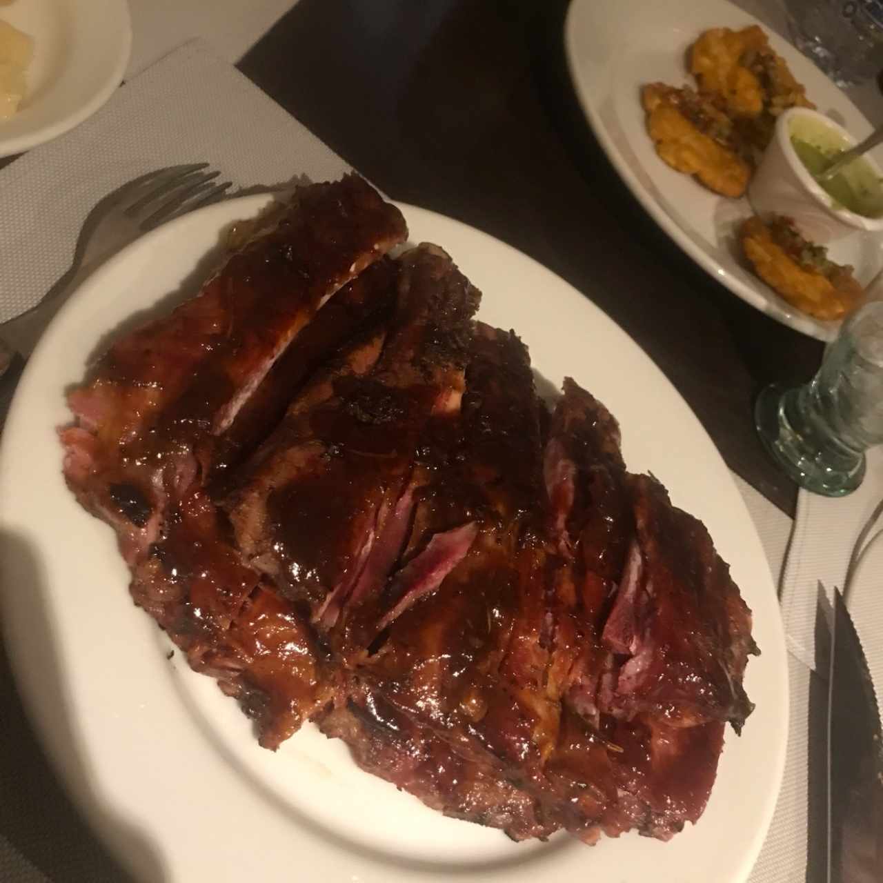 rack de costillas bbq 