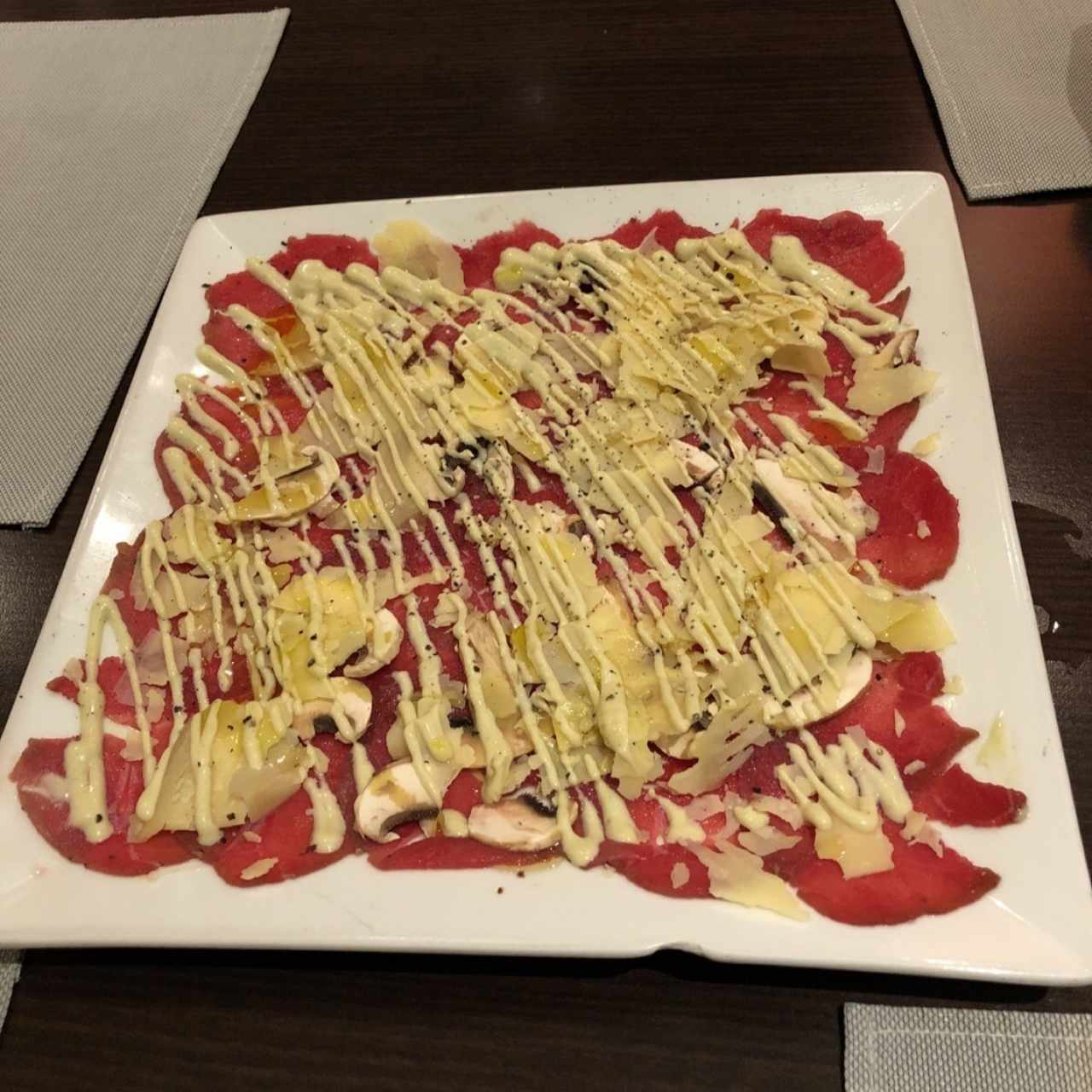 carpaccio de lomito