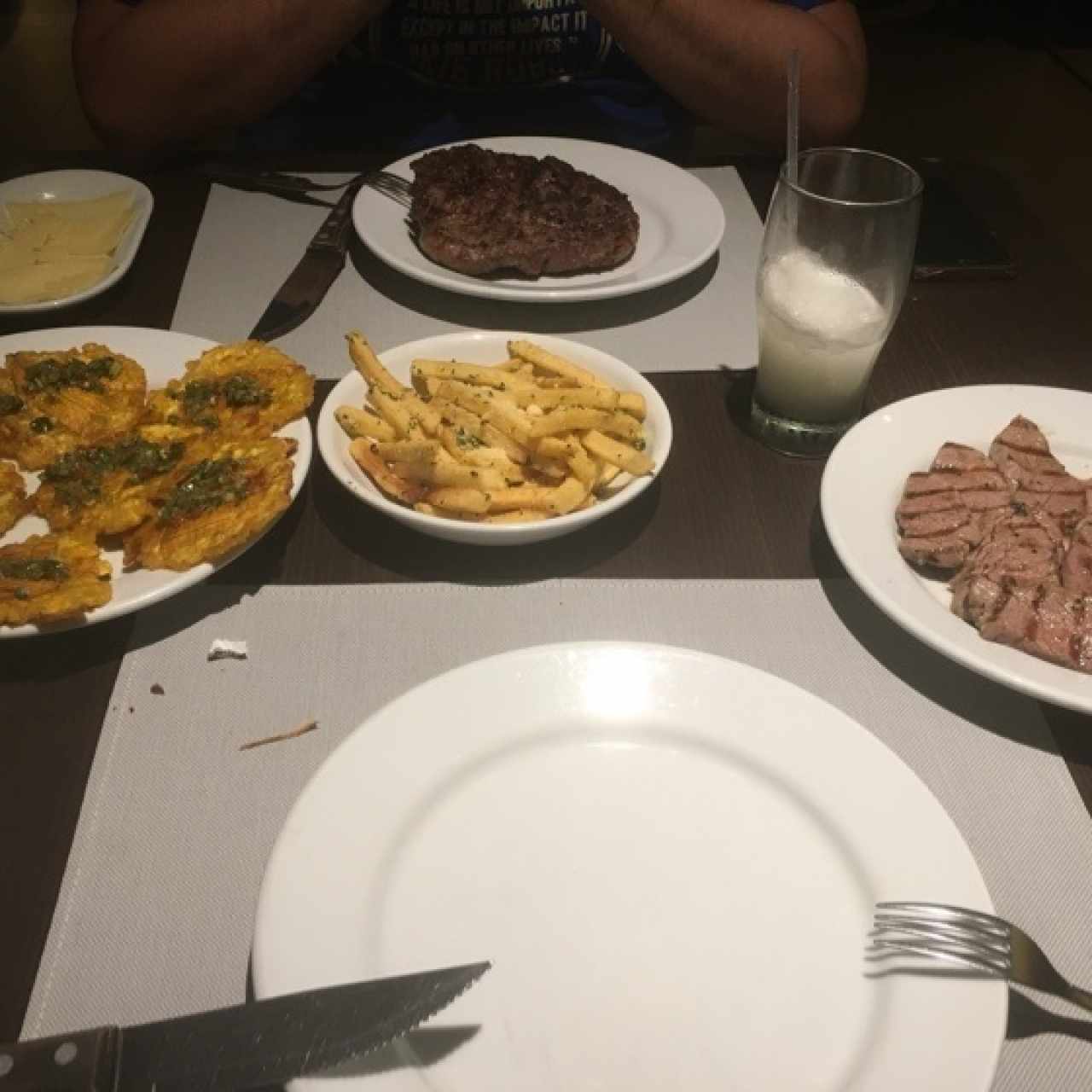 lomito fileteado y churrasco de solomo 