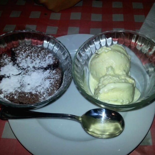 Fondant con helado